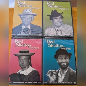 4 New and Sealed Red Skelton Unleashed DVDS 16 Episodes Combined